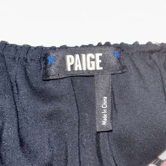 Paige Simi Floral Tiered Silk Mini Dress SZ L - Picture 7 of 7